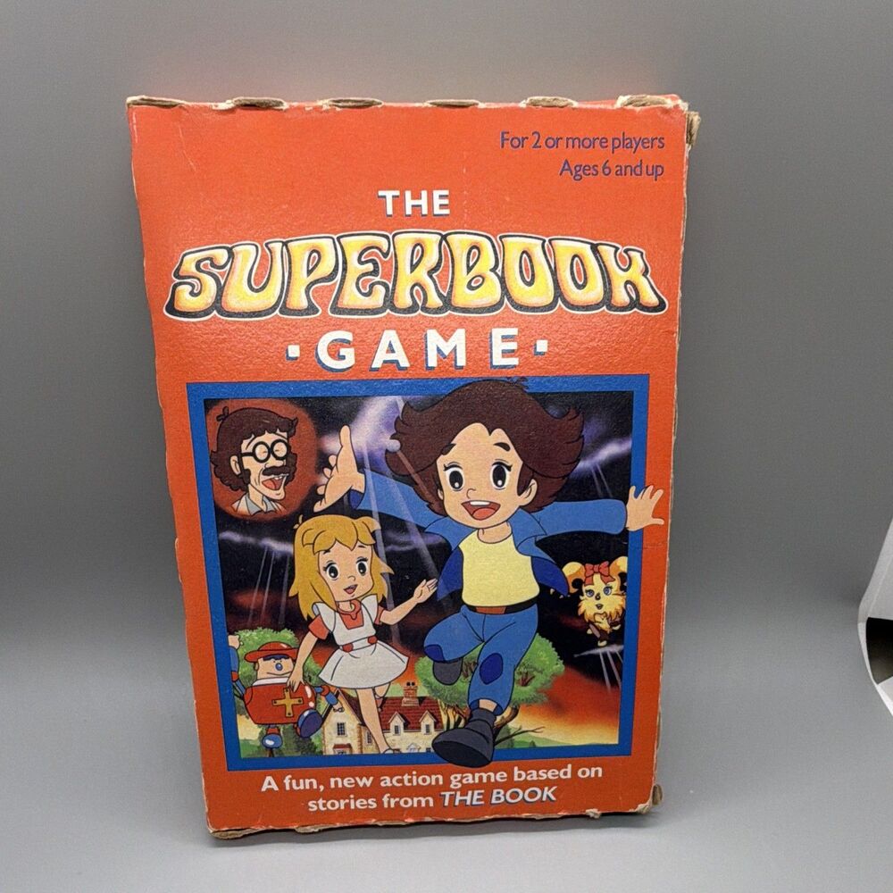 Vintage 1980s The Superbook Game Board Game - 100% COMPLETE - All 50 Cards Anime